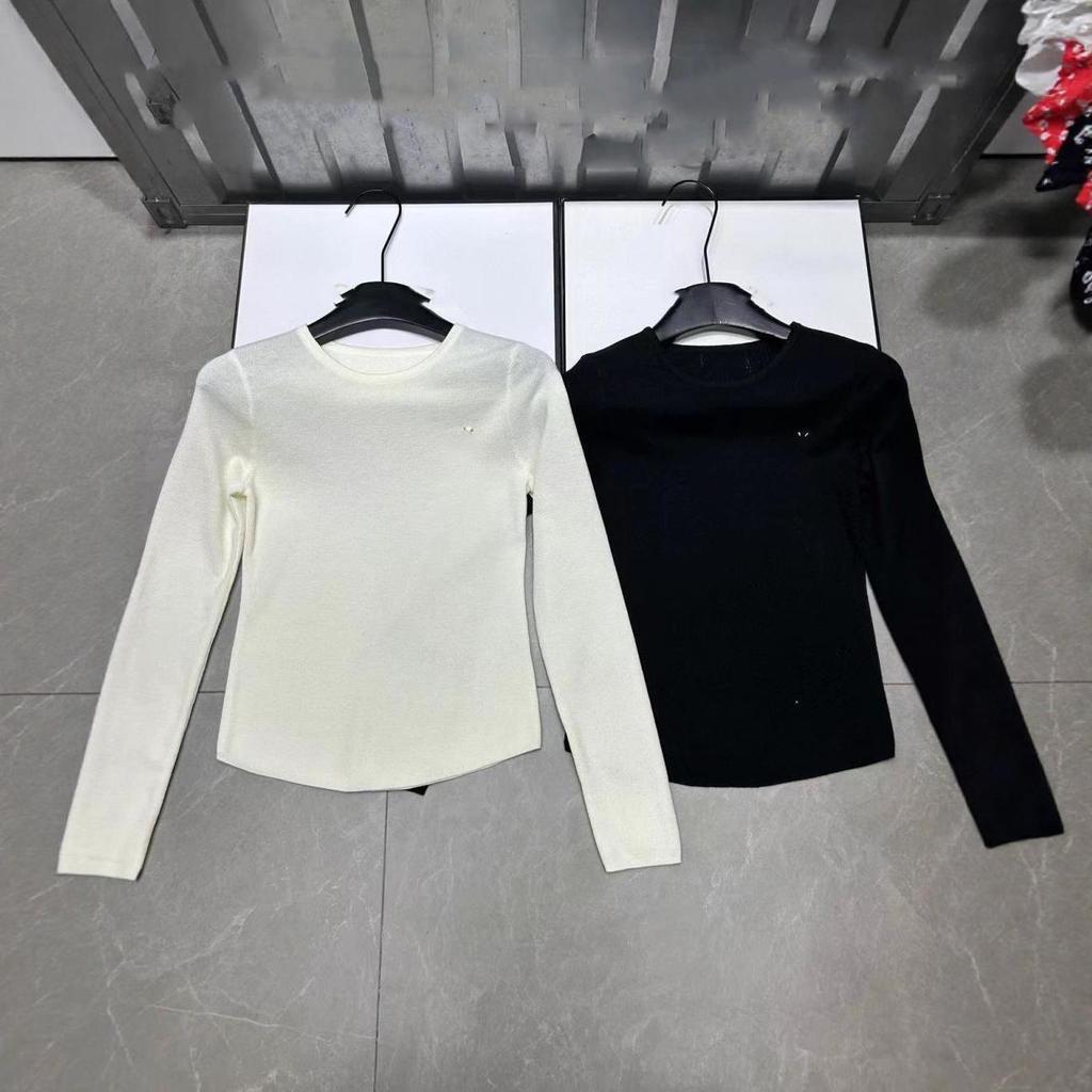 Xiangjia 2025 Autumn/Winter Wool Blend Round Neck Knit Top