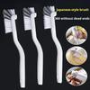 Cleaning Cup Brush Japanese Style Sink Brush  With Long Handle Elbow Design Tail Hole Wall Hanging Crevice Cleaning Accessories