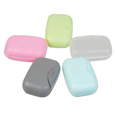 Portable Travel Soap Box Container Bathroom Accessories Home Plastic Soap-Boxes with Cover Multicolor Soaps Dish Holder