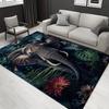 1pc 1115142355Pattern Carpet, Area Rug For Living Room Bedroom Room Bed Chair Laundry Entryway Corridor Yard Non-slip Outdoor Camping Rug Fl