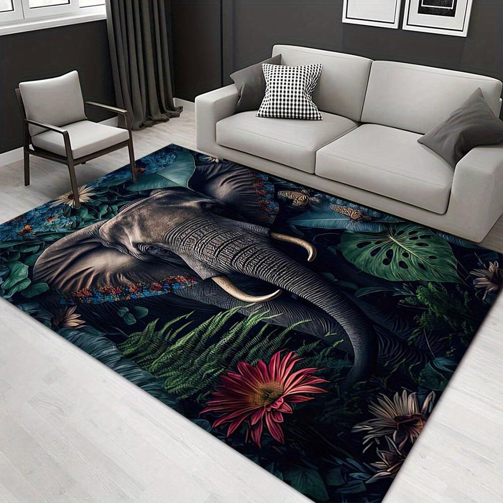 

1pc 1115142355Pattern Carpet, Area Rug For Living Room Bedroom Room Bed Chair Laundry Entryway Corridor Yard Non-slip Outdoor Camping Rug Fl 60cm by 90cm
