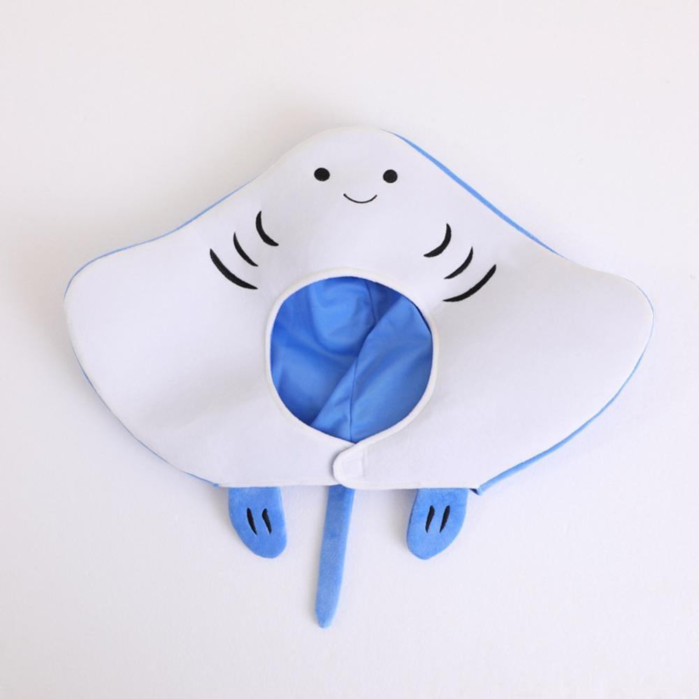 Funny Stingray Costume Hat Cute Performance Hat Cartoon Fish Headgear  Halloween Cosplay