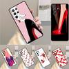 red high heel shoes Cute Phone Case For Samsung Galaxy note 10 pro S26 S25 S24 S23 S22 Ultra Plus S21 FE S20 Shockproof Cover