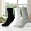 Men's Xinjiang Cotton Mid-Calf Socks: Breathable, Anti-Odor, Solid Color for Spring and Summer