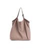Nova Yang Leather Strap Fabric Shoulder Bag (Brown)
