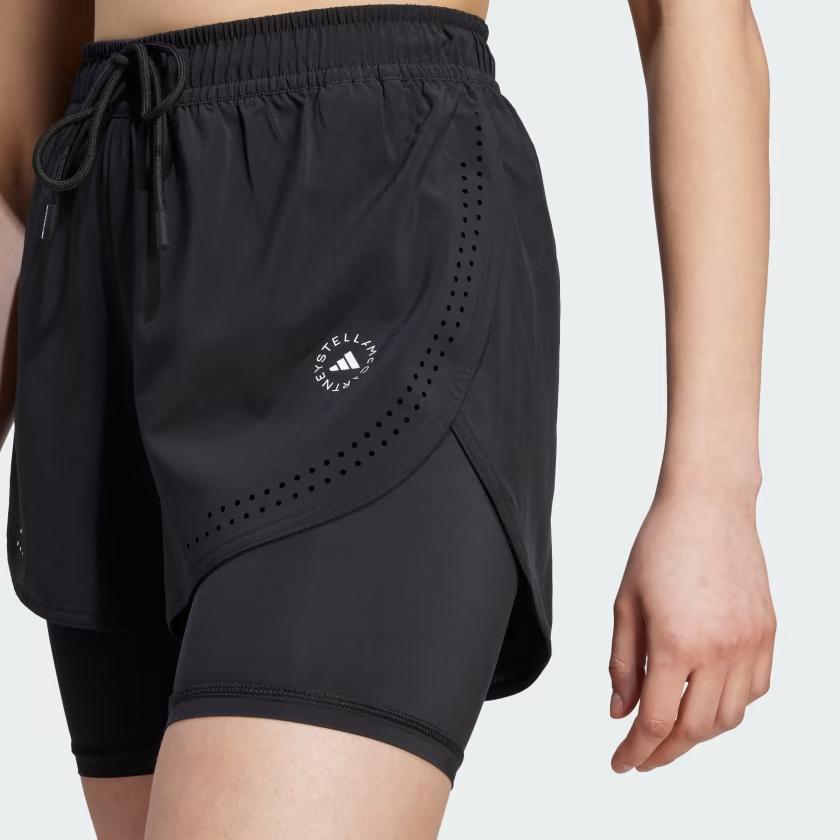 adidas X Stella McCartney Truepurpose Pantaloncini da Allenamento 2-in-1 Pantaloncini da Donna Neri IB6824
