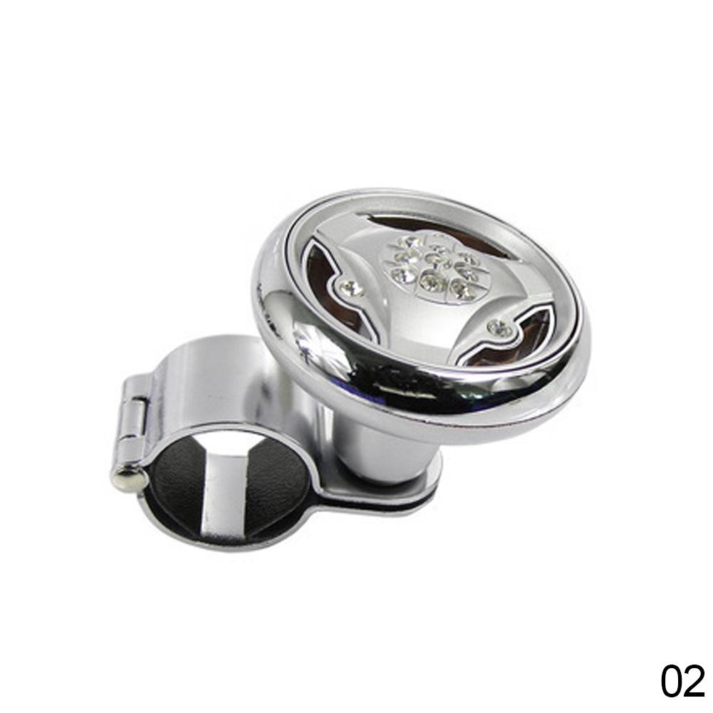 

Креативна ручка-кулька на кермо для вантажівки, допомога для керма, ручка-підсилювач потужності, ручка-спінер, кулька з нержавіючої сталі срібний