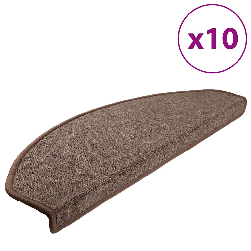 Vidaxl Nakładki Na Schody, 10 Szt., 65X24X4 Cm, Kawowy Brąz