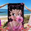 Sexy Doll Print Beach Towel, Versatile Lightweight Absorbent Beach Towel for Pool Surf Yoga Bathroom, Perfect Birthday Holiday Gift