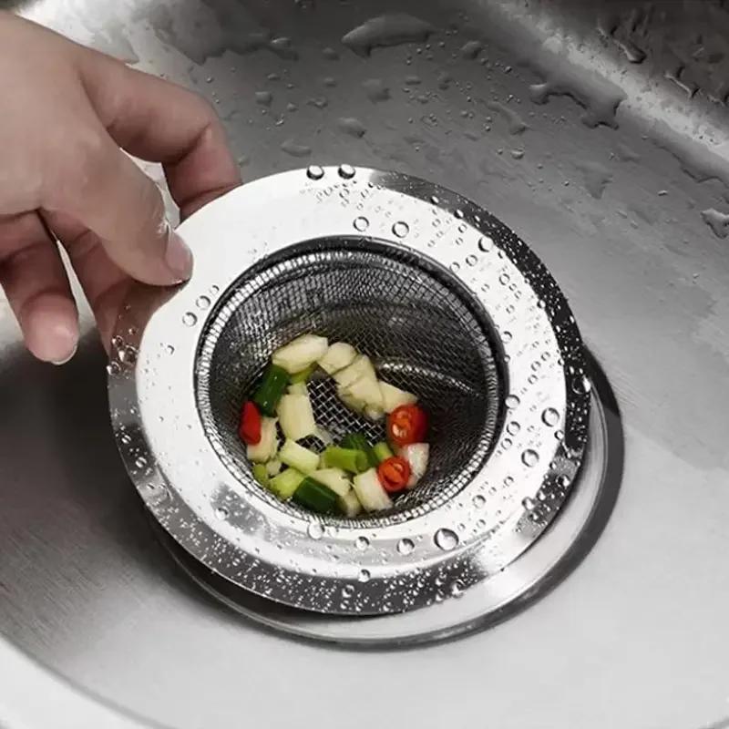 Kuchyňský dřez sítko Nerezová ocel Nálevka dřezu Antiblokovací Dřez Myčka Nádobí Umyvadlo Podlaha Odpad Kanalizace Sítko na vlasy