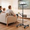 Projector Stand, 2 Shelves Laptop Floor Stand, Projector Stands Table with Adjustable Height 860 to 1360mm, I-Beam Frame Projectors Stands Tripod for