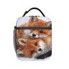 Cute Fox Lunch Bag For Adult  Print Lunch Box Fun Picnic Cooler Bag Portable Oxford Thermal Tote Handbags