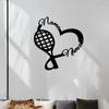 Tennis Lovers Metal Wall Art Personalized Couple Gift Home Decor