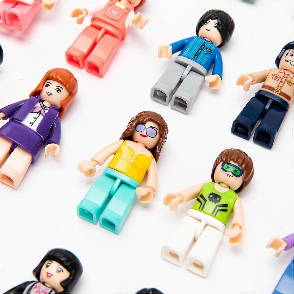 50 PCS Ramdom Minifigures, Mini Figure Toy, Building MINIFIG People, Action Figure, Mystery Pack (Random 50 Minifig Included)