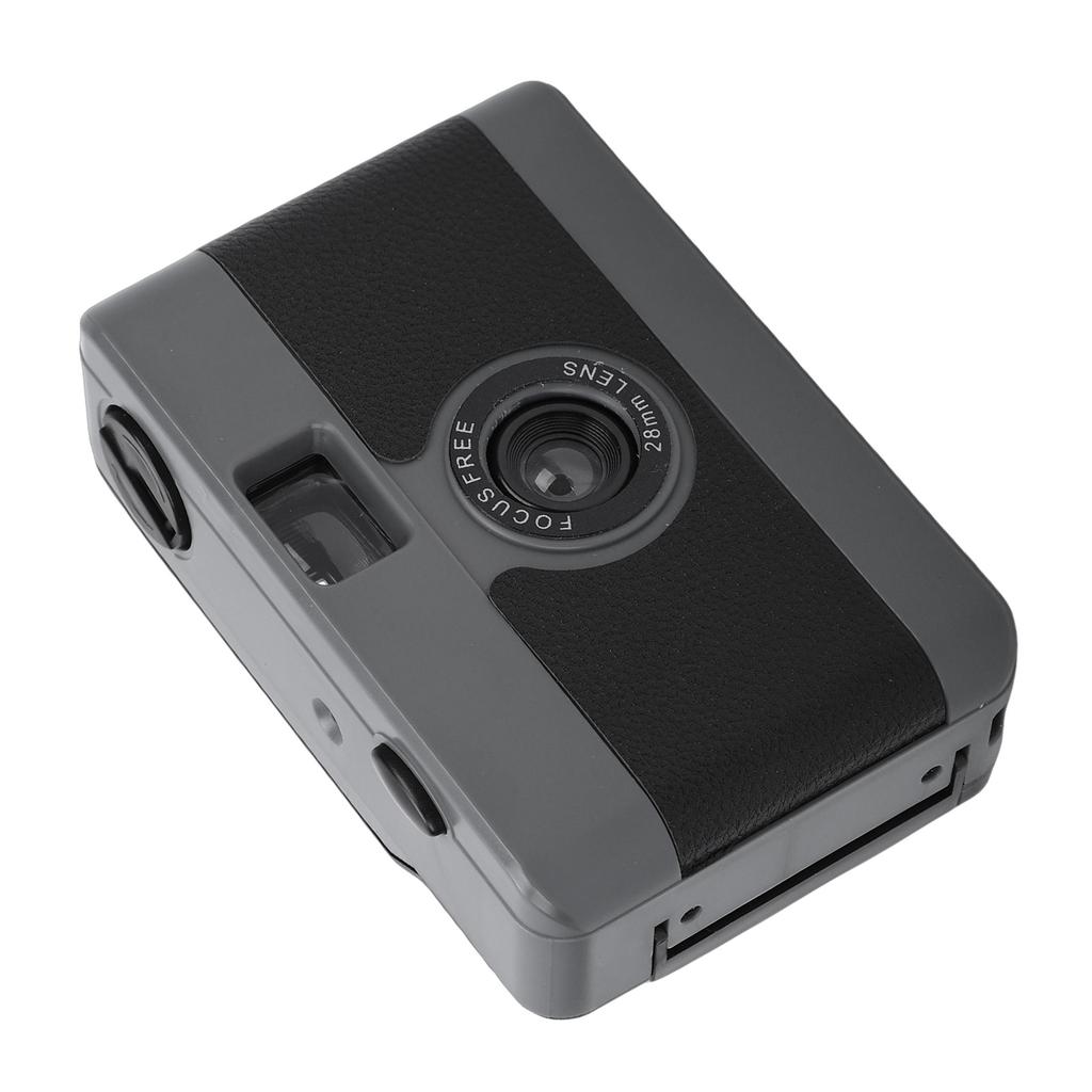 35mm Film Camera Vintage Style Reusable Camera Built In Flash for Travel Photography Black