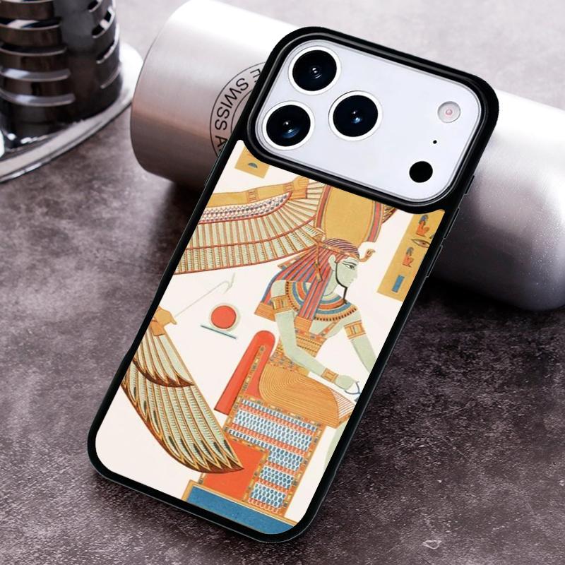 Egypt Mural Pattern Phone Case For iPhone 17 16 15 14 13 12 11 Pro Max Plus 17Air Soft Silicone Cover