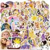 50 100Pcs Kawaii Mixed Disney Anime Princess Stickers Cute Ariel Belle Snow White Cartoon Decal Laptop Phone Luggage Sticker Toy