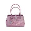 Advanced Crocodile Pattern Large Capacity Portable Briefcase for Women, New Sweet, Cool and Spicy Girl Commuting Single Shoulder Handbag
