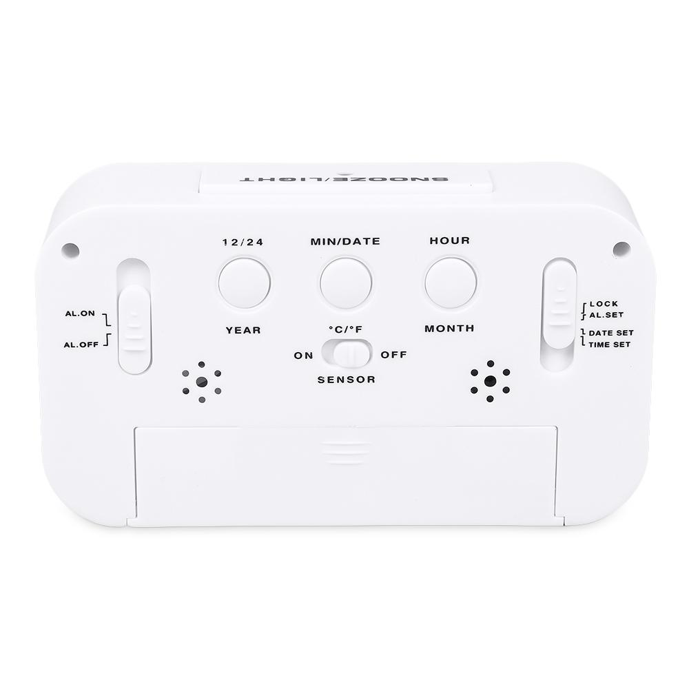 Original Digital LCD Display Alarm Clock With Backlight Square Digital Clock Home Decor Electronic Alarm Snooze Clock