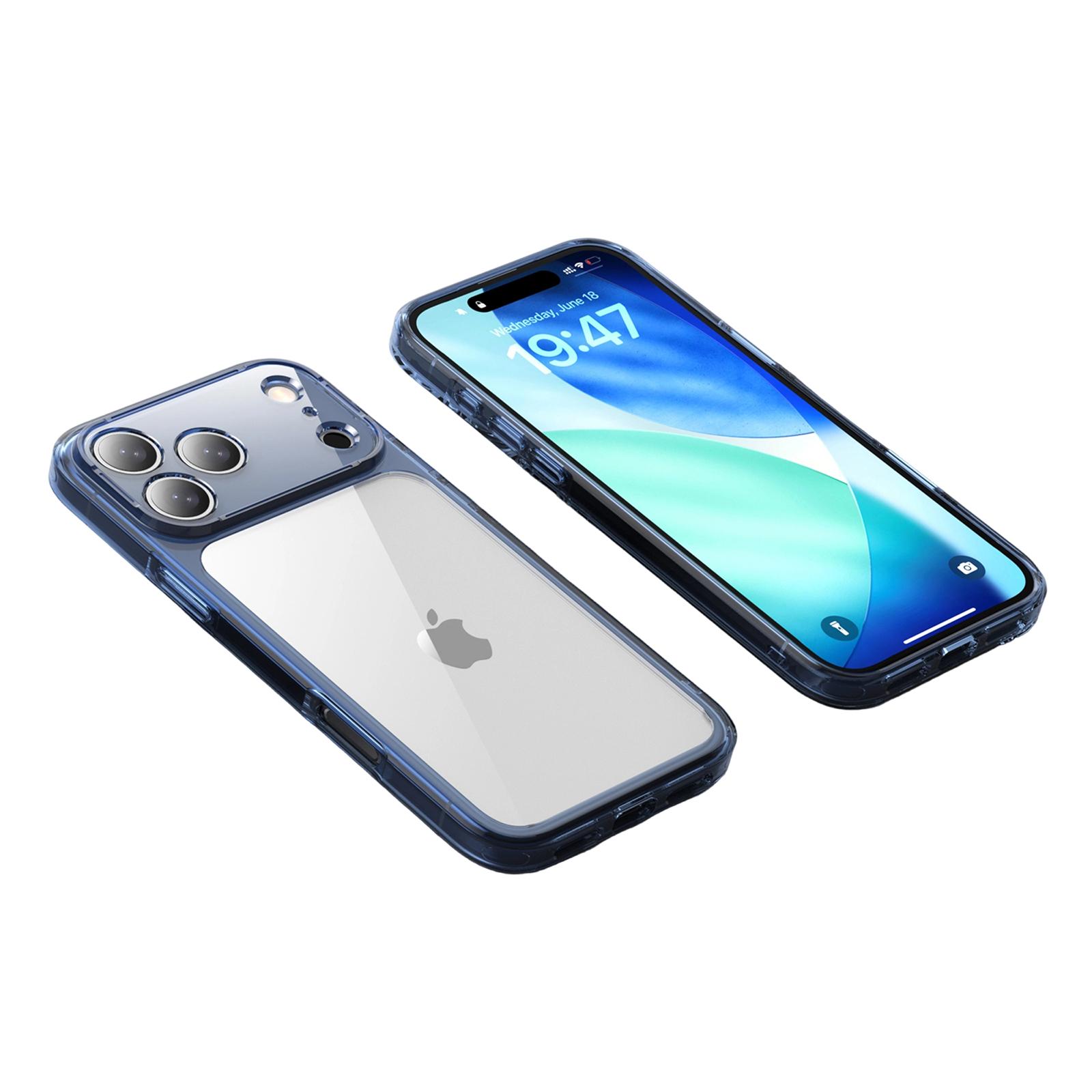 

IPAKY For iPhone 17 Pro Clear Phone Case TPU + PC Slim Phone Back Cover