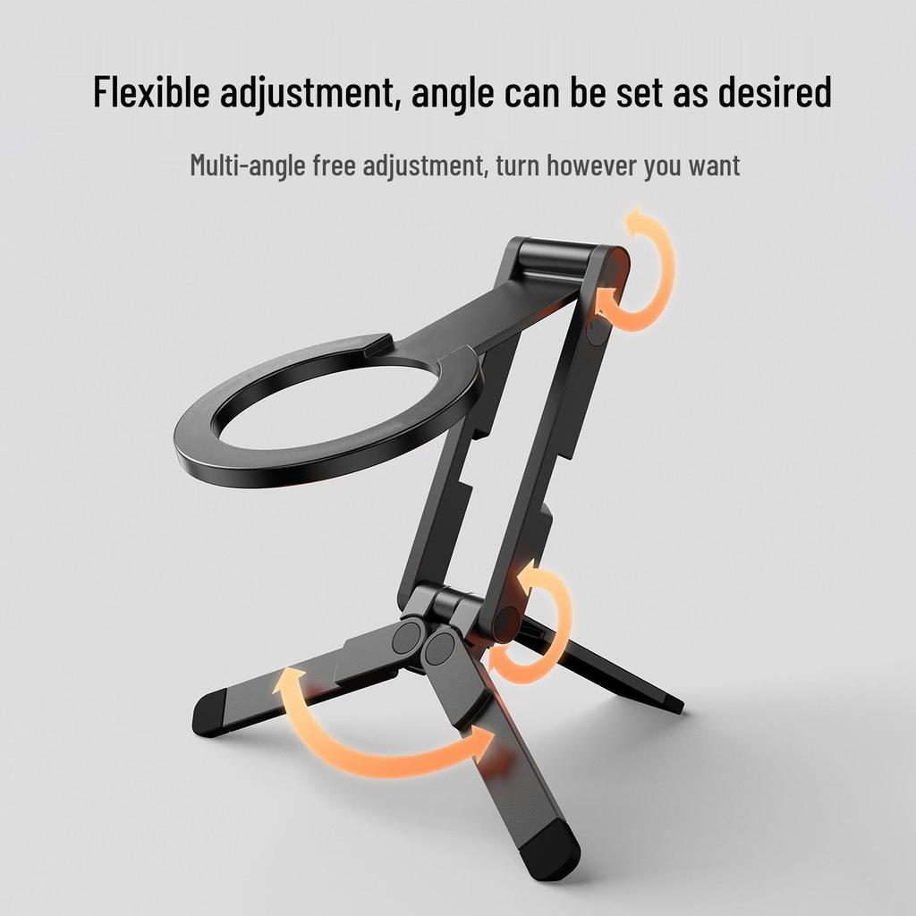 Multifunctional Magnetic Phone Holder: Portable Tripod, Stand, and Selfie Stick