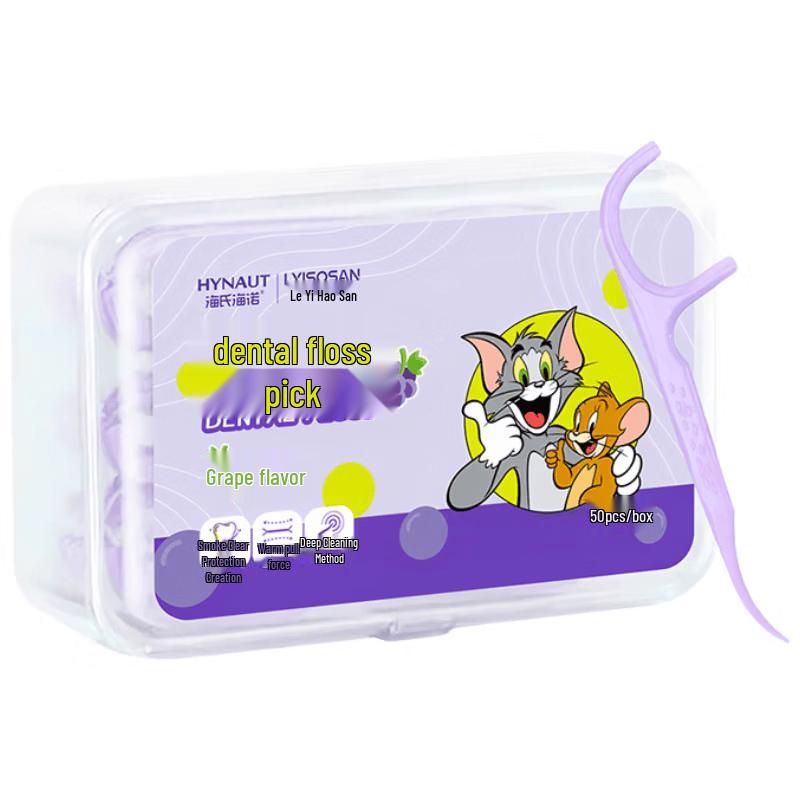 Haishi Hainuo Grape Flavor Portable Dental Floss Sticks