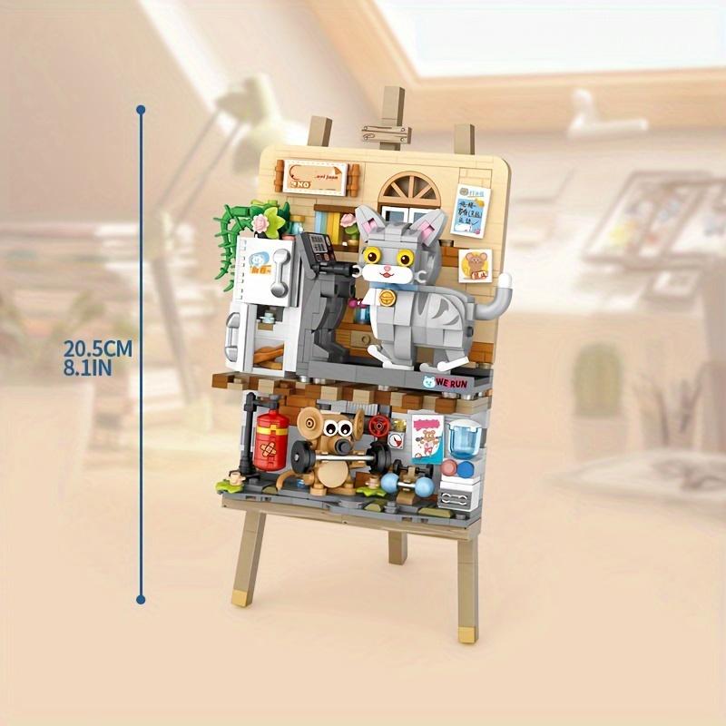 Block Toys Assembly Insertion Collection Block Painting Home Desktop Decoration Gift