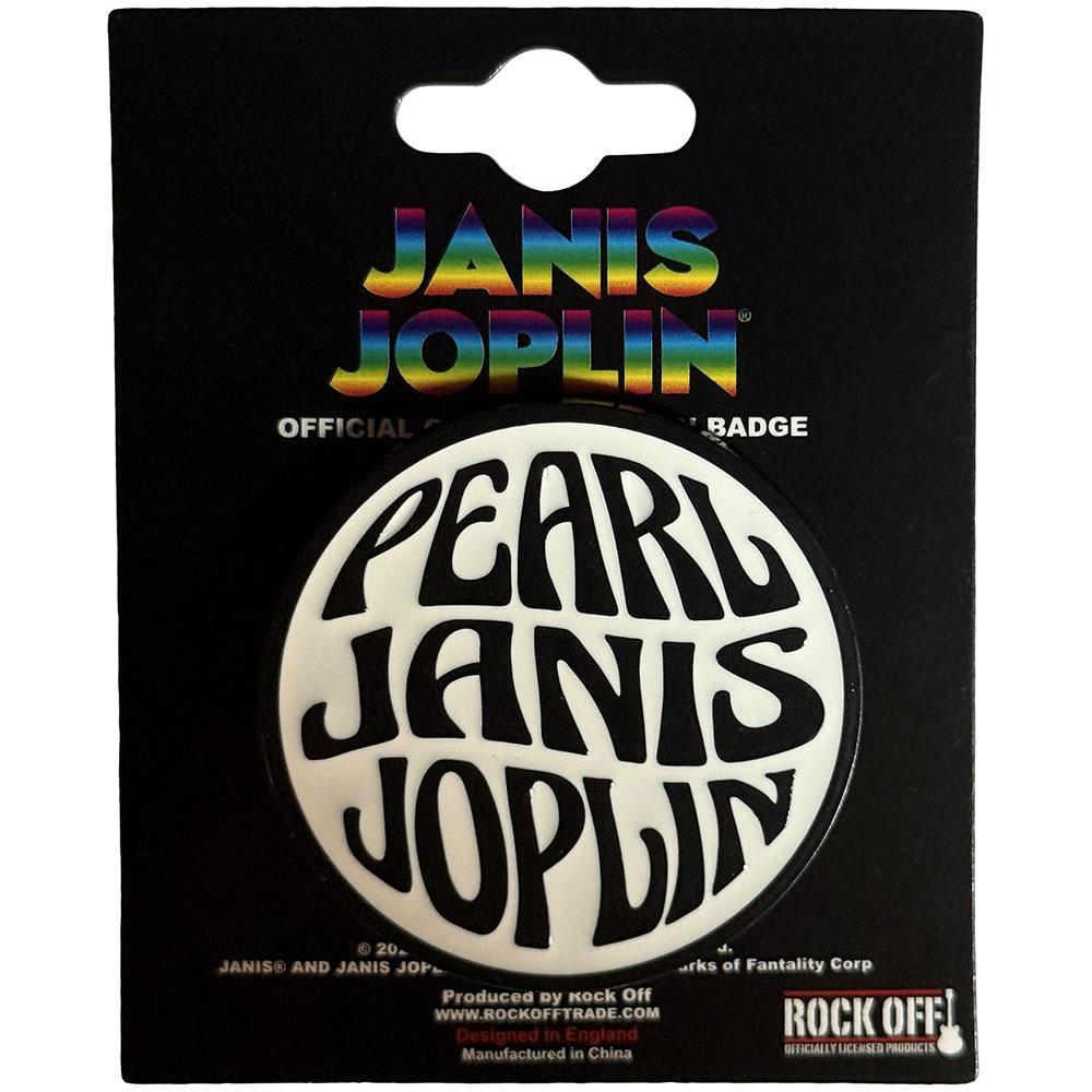 Janis Joplin Pearl Pin Emblem Badge