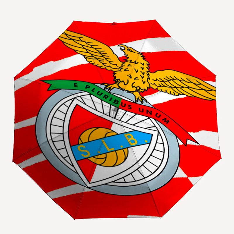 1pc B-Benfica Umbrella, Sun Protection, And UV Shielding. It Has Eight Sturdy Ribs for Outdoor Use And Perfect As a Holiday Gift