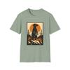 Unisex Softstyle T-Shirt Alert Meerkat Desert Scene Minimalist Animal Tee
