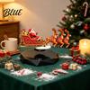 Modern Festive Mantel Decoration Floating Santa Sleigh, Flying Sleigh Magnetic Levitation Christmas Display, Holiday Party Table Centerpiece