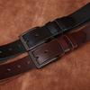 3.8Cm Wide Washed Retro Belt Men'S Genuine Leather First Layer Cowhide Pin Buckle Simple Casual Jeans Belt Men'S