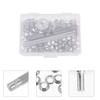 100Set Eyelet Button Tool Kit Brass Grommets Set 6Mm Inner Diameter Multipurpose Easy Use for Shoes Clothes DIY Crafts Clothing