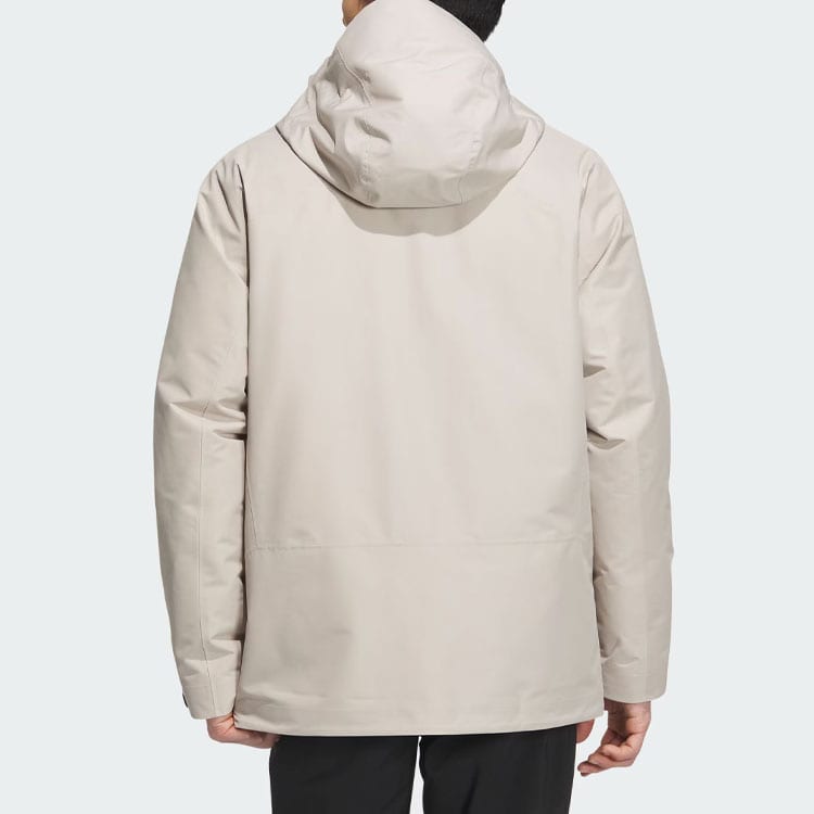 adidas RAIN.RDY Waterproof And Windproof Windbreaker Jacket Men's Ecru IL8969