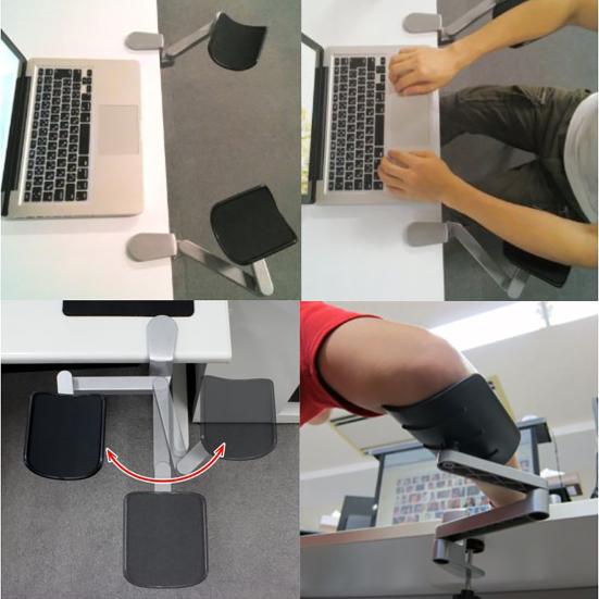 1 Készlet Számítógép Kar Támogatás Ergonomikus Védő Állítható Számítógép Többfunkciós Egér Kartámasz