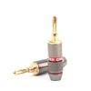 10PCS 24K Gold-plated New HIFI BANANA PLUGS 4MM Banana Connector with Screw Lock For Audio Jack Speaker Plugs Gun Metal