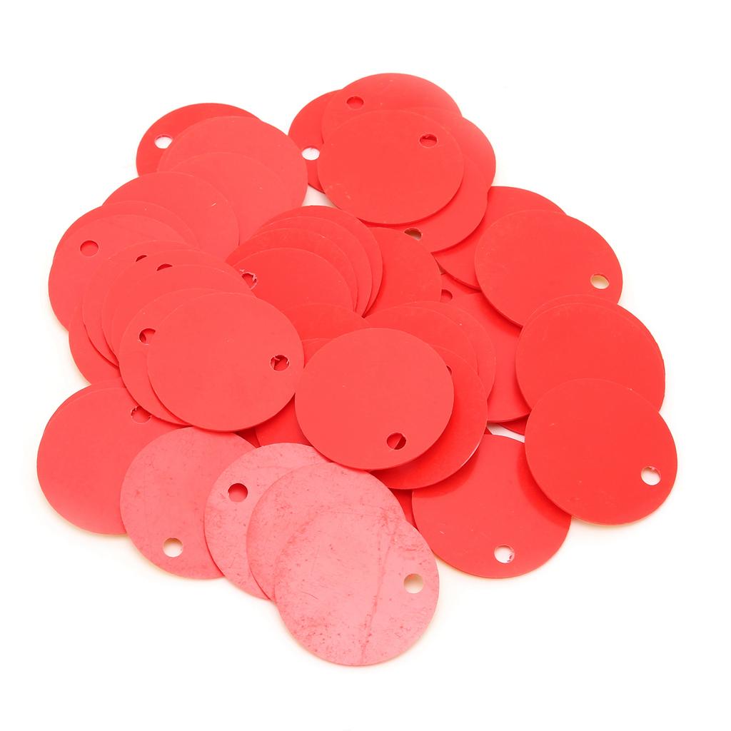 50 Stück Bienenstock-Etiketten ABS Runde nummerierte Schild-Etiketten mit Loch Vieh-Zubehör für Imkerei Tierhaltung