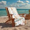 Custom Name Ultra-Soft Beach Towel with Animals Theme,Ideal for Pool - Camping, Diving - Perfect Travel Essential, Vibrant Beach Towel.