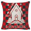 New Christmas Linen Pillow Cover Simple Sofa Pillow Home Printed Cushion Cover