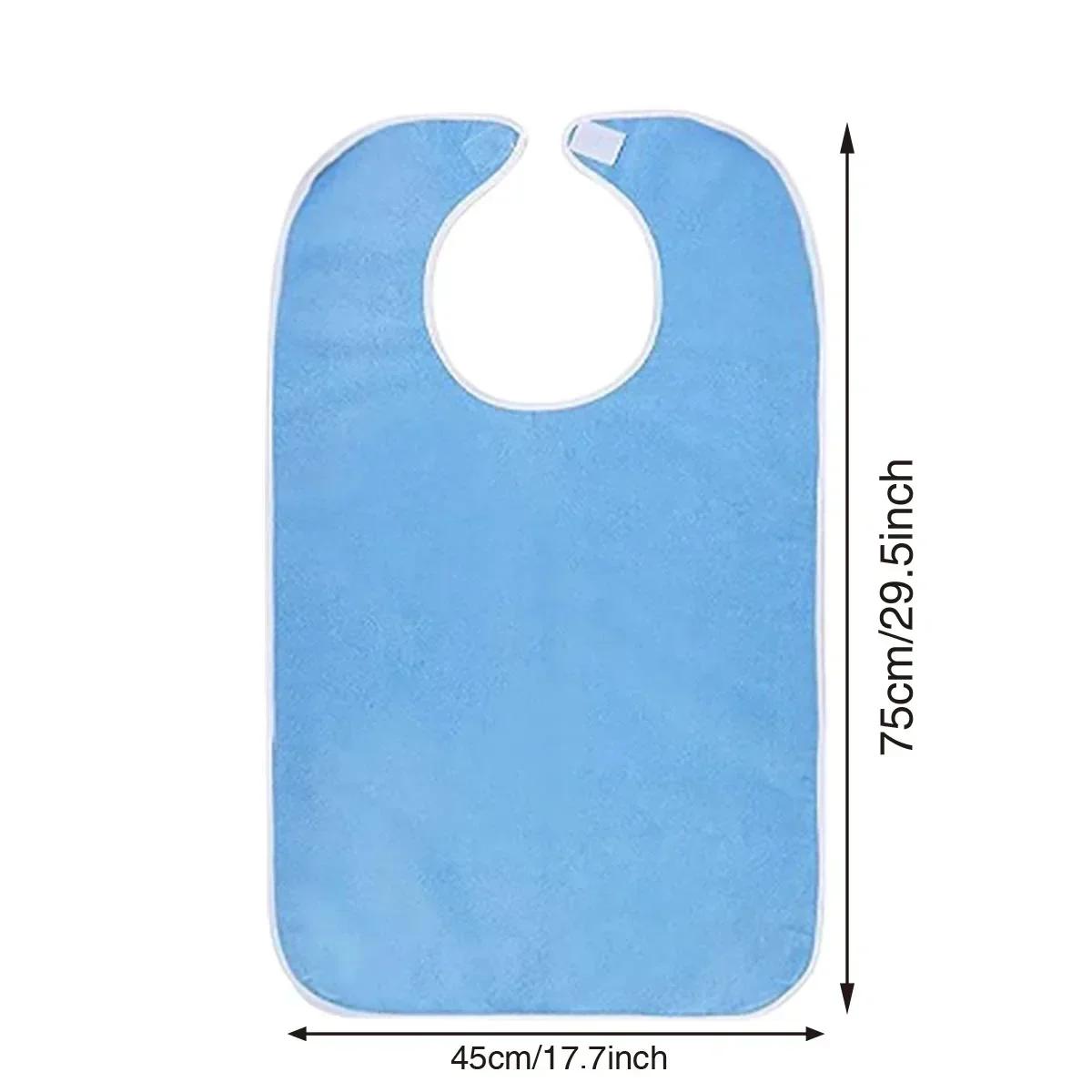 

1 шт. противообрастающий нагрудник для мужчин и женщин, регулируемый фартук для пожилых людей для приема пищи во время болезни, специальный нагрудник для ухода за шеей для взрослых, больница светло-синий