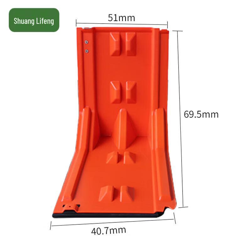 ABS Red Flood Barrier Plate