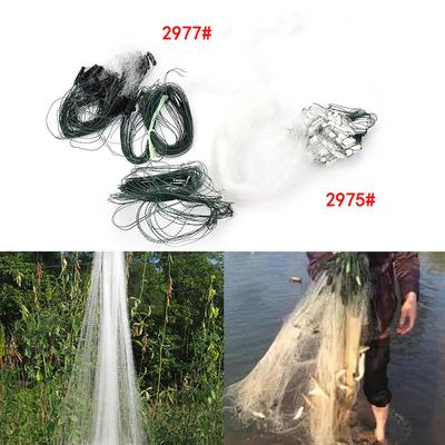 20m 1Layers Fishing Net Monofilament Fishing Gill Network With Float 2Options GV