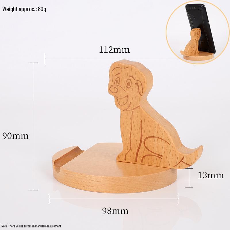 

Beech Wood Phone & Tablet Stand: Lazy Person s Desk Ornament & Gift