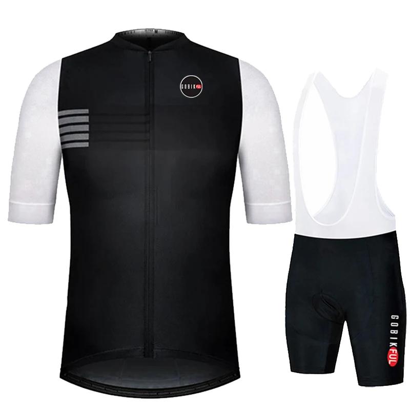 2026 Gobikful Set Maglia Ciclismo Uomo Abbigliamento Estivo Ciclismo Magliette Bici da Strada Completo Pantaloncini con Bretelle Bici MTB Ropa Ciclismo Maglia