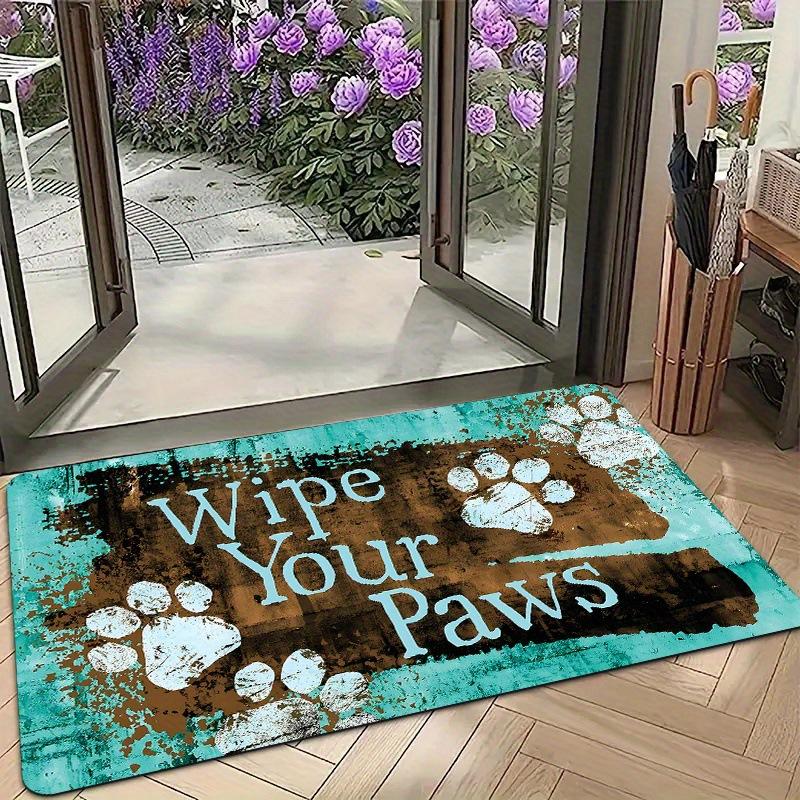 Spring Floral Style Floor Mat Entrance Door Mat Bedroom Carpet