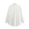 2025 Spring Women's European & American Style Simple White Silky Sun Protection Long Sleeve Shirt