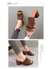 Summer Plus Size Flyknit High Heel Mules - Breathable Chunky Heel Fashion Sandals for Women