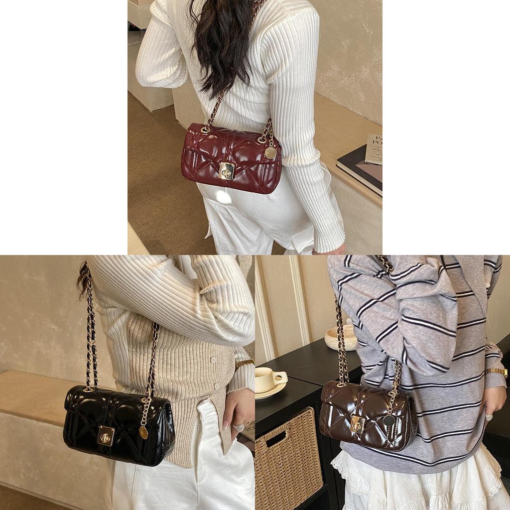 French Leather Waxed Pu Crossbody Bag With Zipper Closure For Office And Casual