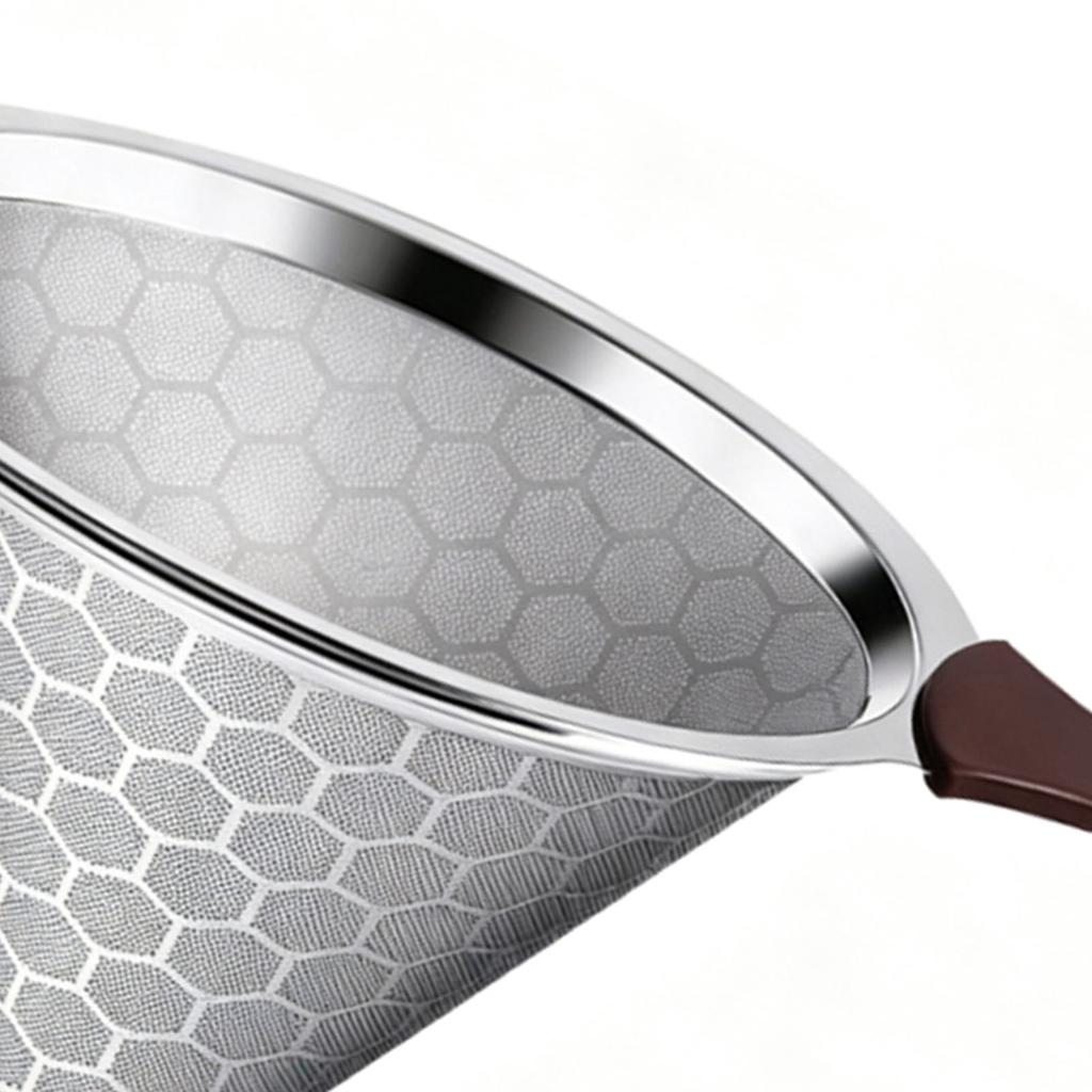 Reusable Coffee Filter Fit for Chemex 6 8 10 Cup Coffee Machine Stainless Steel Cone Pour Over Drip Filter for Home
