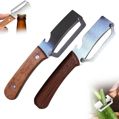 Vegetable Peeler with Sharp Blade Multi-Function Potato Peeler 2-in-1 Bottle Opener for Fruit Potato Pumpkin Melon Cooking Tool